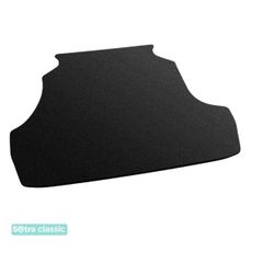 Двошарові килимки Sotra Classic Black для ЗАЗ Форза (mkI)(хетчбек)(багажник) 2011-2017