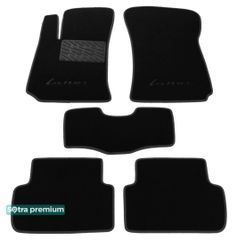 Двухслойные коврики Sotra Premium Black для Daewoo Lanos (mkI) 1997-2017