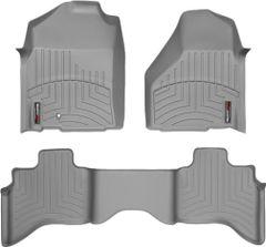 Коврики WeatherTech Grey для Dodge Ram (mkIV)(quad cab)(1 fixing hook)(no PTO Kit) 2009-2012