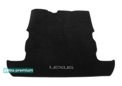 Двошарові килимки Sotra Premium Black для Lexus LX (mkIII)(J200)(7 місць)(багажник) 2007-2016