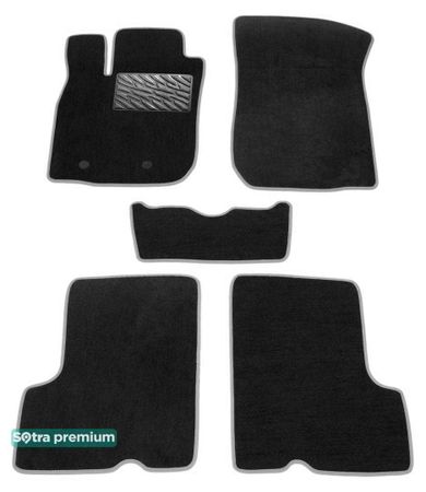 Двошарові килимки Sotra Premium Black для Dacia Duster (mkI) 2010-2014 - Фото 1