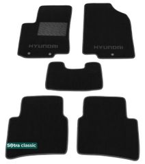 Двошарові килимки Sotra Classic Black для Hyundai Accent (mkIV) 2010-2017