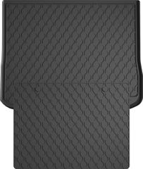Гумовий килимок у багажник Gledring для Volkswagen Tiguan (mkI) 2007-2016 (верхній)(багажник із захистом)