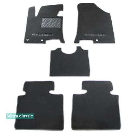 Двошарові килимки Sotra Classic Grey для Hyundai i40 (mkI) 2011-2019 - Фото 1