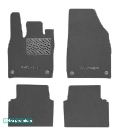 Двошарові килимки Sotra Premium Grey для Volkswagen ID.3 (mkI) 2019→ - Фото 1
