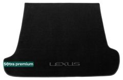 Двошарові килимки Sotra Premium Black для Lexus GX (mkI)(J120)(без отворів під 3 ряд)(багажник) 2002-2009 - Фото 1