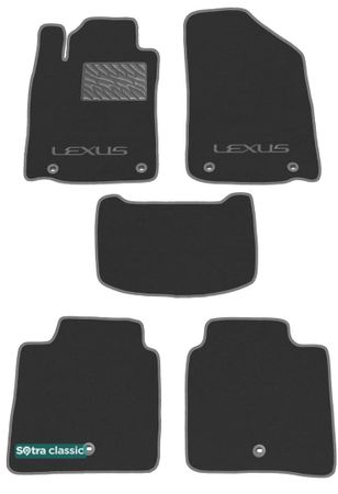 Двошарові килимки Sotra Classic Grey для Lexus ES (mkVI) 2012-2015 - Фото 1