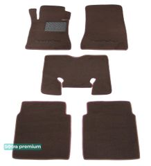 Двошарові килимки Sotra Premium Chocolate для Mercedes-Benz S-Class (W126)(long) 1979-1992