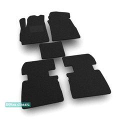 Двошарові килимки Sotra Classic Black для Chery Jetour X70 (mkI)(1-2 ряд) 2018→