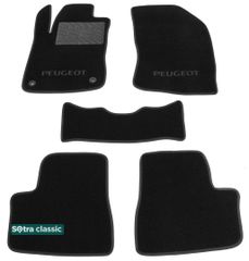 Двухслойные коврики Sotra Classic Black для Peugeot 2008 (mkI) 2013-2019