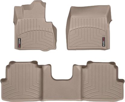 Коврики Weathertech Beige для Mercedes-Benz G-Class (W463)(with cup folders on floor of 2 row) 2012-2018 - Фото 1