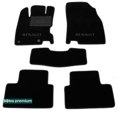 Двухслойные коврики Sotra Premium Black для Renault Kadjar (mkI) 2015-2022