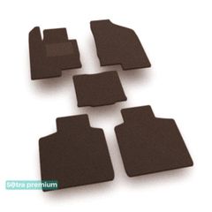 Двухслойные коврики Sotra Premium Chocolate для Kia Cadenza (mkI) 2010-2016