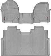 Коврики WeatherTech Grey для Ford F-150 (mkXIII)(double cab)(1 row - 1pc.)(1 row bench seats) 2015-2020 - Фото 1