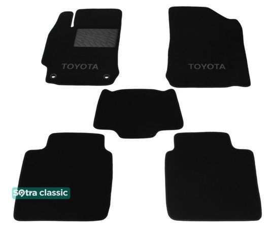 Двошарові килимки Sotra Classic Black для Toyota Camry (mkVII)(XV50) 2011-2017 - Фото 1