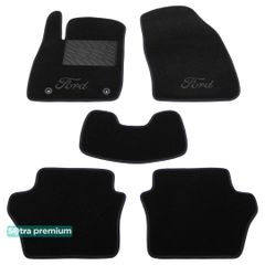 Двошарові килимки Sotra Premium Black для Ford Fiesta (mkVI) 2008-2017