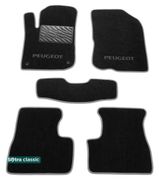 Двошарові килимки Sotra Classic Black для Peugeot 208 (mkI) 2012-2019 - Фото 1