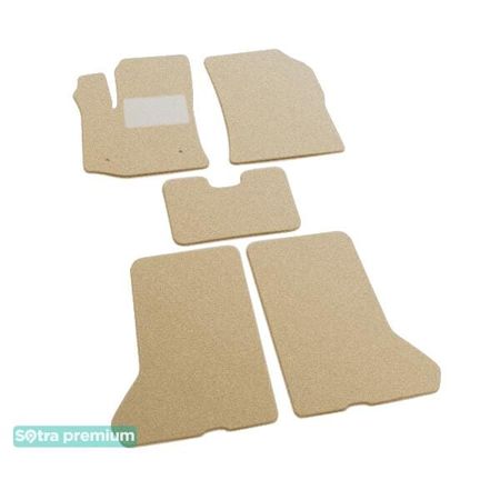 Двошарові килимки Sotra Premium Beige для Dacia Dokker (mkI) 2012-2021 - Фото 1