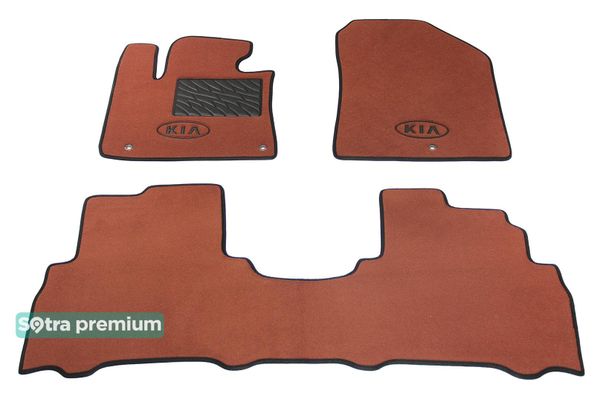 Двошарові килимки Sotra Premium Terracotta для Kia Sorento (mkIII) 2015-2020 - Фото 1