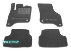 Двухслойные коврики Sotra Premium Grey для Volkswagen Golf (mkVII)(электро) 2014→