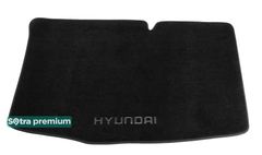 Двошарові килимки Sotra Premium Black для Hyundai i20 (mkI)(багажник) 2008-2014 - Фото 1