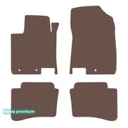 Двошарові килимки Sotra Premium Chocolate для Hyundai i20 (mkII) 2014-2020 - Фото 1