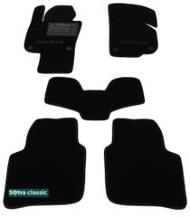 Двухслойные коврики Sotra Classic Black для Skoda Superb (mkII)(B6)(с электро регулировками сидений) 2008-2015