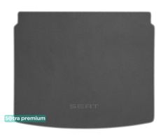 Двухслойные коврики Sotra Premium Grey для Seat Ateca (mkI)(с двухуровневым полом)(верхнее положение)(багажник) 2016→