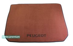 Двухслойные коврики Sotra Premium Terracotta для Peugeot 2008 (mkI)(багажник) 2013-2019