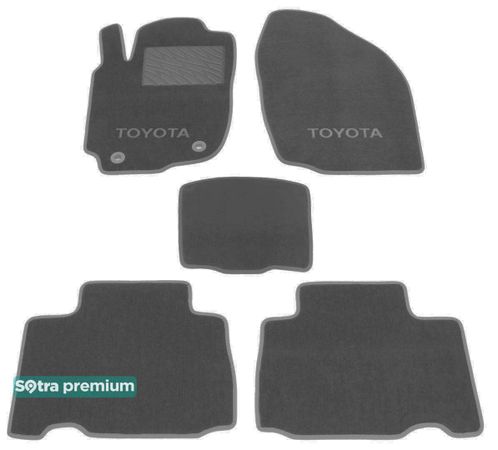 Двошарові килимки Sotra Premium Grey для Toyota RAV4 (mkIV) 2012-2018 - Фото 1