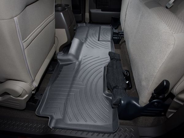 Коврики WeatherTech Black для Ford F-150 (mkXII)(extended cab)(no 4x4 shifter)(with full console)(with air vents to 2 row)(4 fixing posts) 2010-2014 - Фото 3