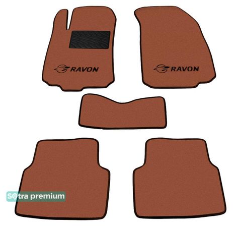 Двошарові килимки Sotra Premium Terracotta для Daewoo Ravon R4 (mkI) 2015→ - Фото 1