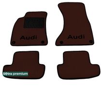 Двошарові килимки Sotra Premium Chocolate для Audi A5/S5 (mkI)(купе і кабріолет) 2007-2016 - Фото 1