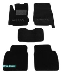Двошарові килимки Sotra Classic Black для Nissan Note (mkI)(E11) 2004-2013
