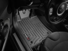 Коврики Weathertech Black для Mini Cooper (hatch & cabrio)(R56/R57); Clubman (R55); Coupe (R58)(no passanger foot rest)(1 row) 2007-2015 - Фото 2