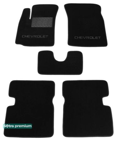 Двухслойные коврики Sotra Premium Graphite для Chevrolet Aveo (mkI) 2003-2011 - Фото 1