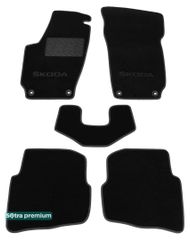 Двошарові килимки Sotra Premium Black для Skoda Fabia (mkI) 1999-2007