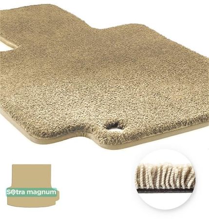 Двошарові килимки Sotra Magnum Beige для BMW 3-series (F34)(Gran Turismo)(багажник) 2013-2020 - Фото 1