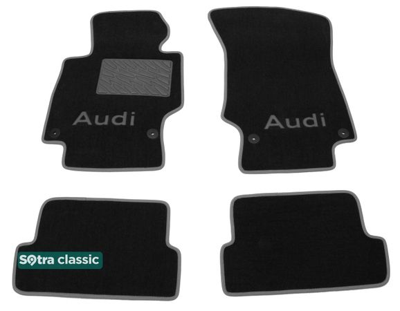Двошарові килимки Sotra Classic Black для Audi TT/TTS/TT RS (mkII) 2006-2014 - Фото 1