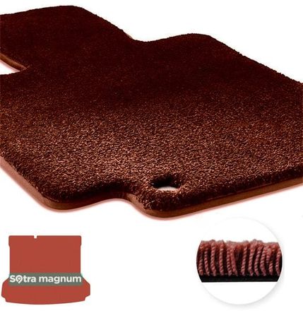 Двошарові килимки Sotra Magnum Red для Volkswagen ID.4 (mkI)(нижній)(багажник) 2020→ - Фото 1