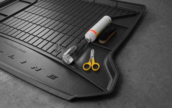 Гумовий килимок у багажник Frogum Pro-Line для Skoda Enyaq (mkI) 2020→ (нижній рівень)(багажник) - Фото 6
