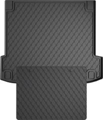 Резиновые коврики в багажник Gledring для BMW X6 (G06) 2019→(багажник с защитой)