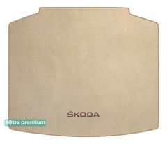 Двухслойные коврики Sotra Premium Beige для Skoda Scala (mkI)(багажник) 2019→