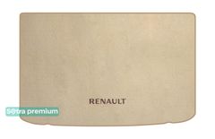 Двошарові килимки Sotra Premium Beige для Renault Captur (mkII)(з дворівневою підлогою)(верхній рівень)(багажник) 2019→