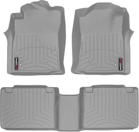 Коврики Weathertech Grey для Toyota Tacoma (extended cab)(mkII)(no storage boxes on 2 row) 2008-2011 automatic - Фото 1