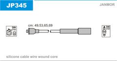 Дроти запалювання Janmor JP345 для Mazda 323 1.3 16V (B3 / B3 ME) / 1.4 16V (B3 ME) / 1.4