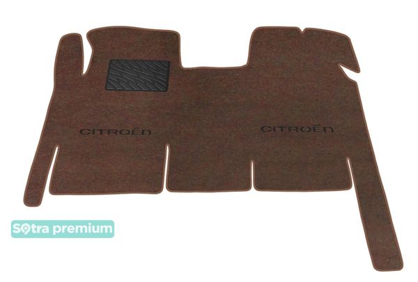 Двошарові килимки Sotra Premium Chocolate для Citroen Jumpy (mkI)(1 ряд) 1994-2006 - Фото 1
