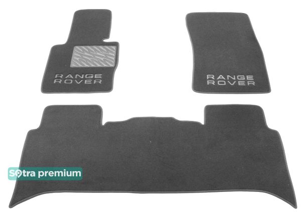 Двошарові килимки Sotra Premium Grey для Land Rover Range Rover (mkIII)(без люверсів) 2002-2009 - Фото 1