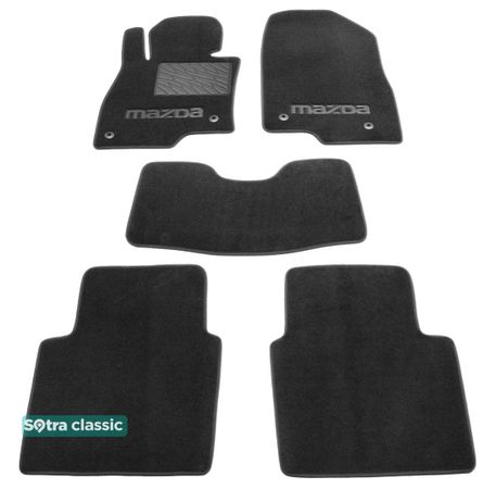 Двошарові килимки Sotra Classic Grey для Mazda 6 (mkIII)(седан) 2012→ - Фото 1