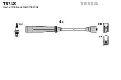 Дроти запалювання Tesla T673S для Москвич / АЗЛК 2141 / 2142 (2.0i)(F3R272) - Фото 2